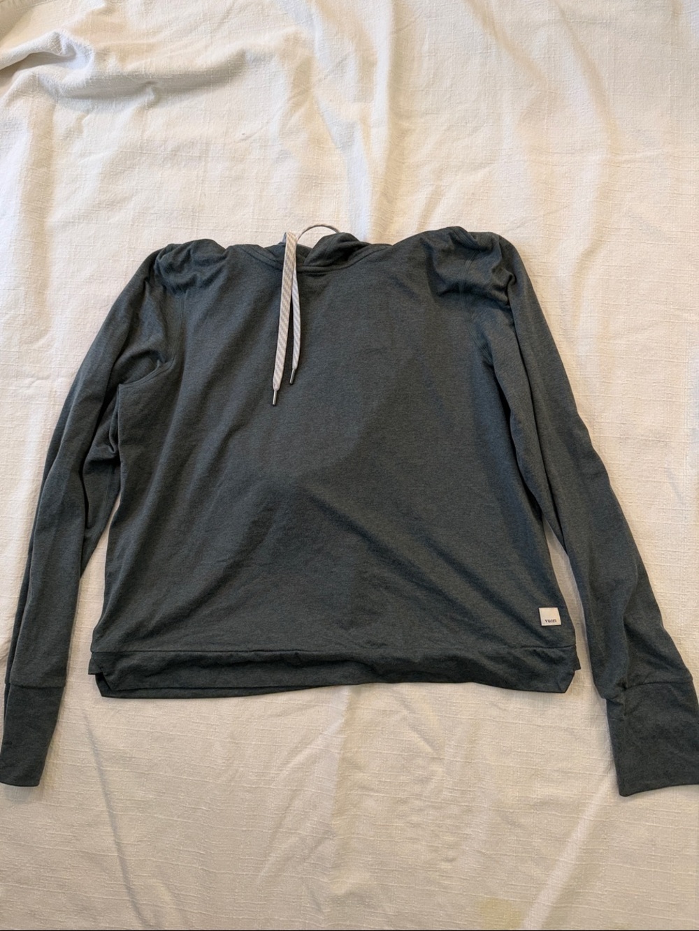 Vuori Green Pullover Hoodie with Drawstring - Picture 1 of 4